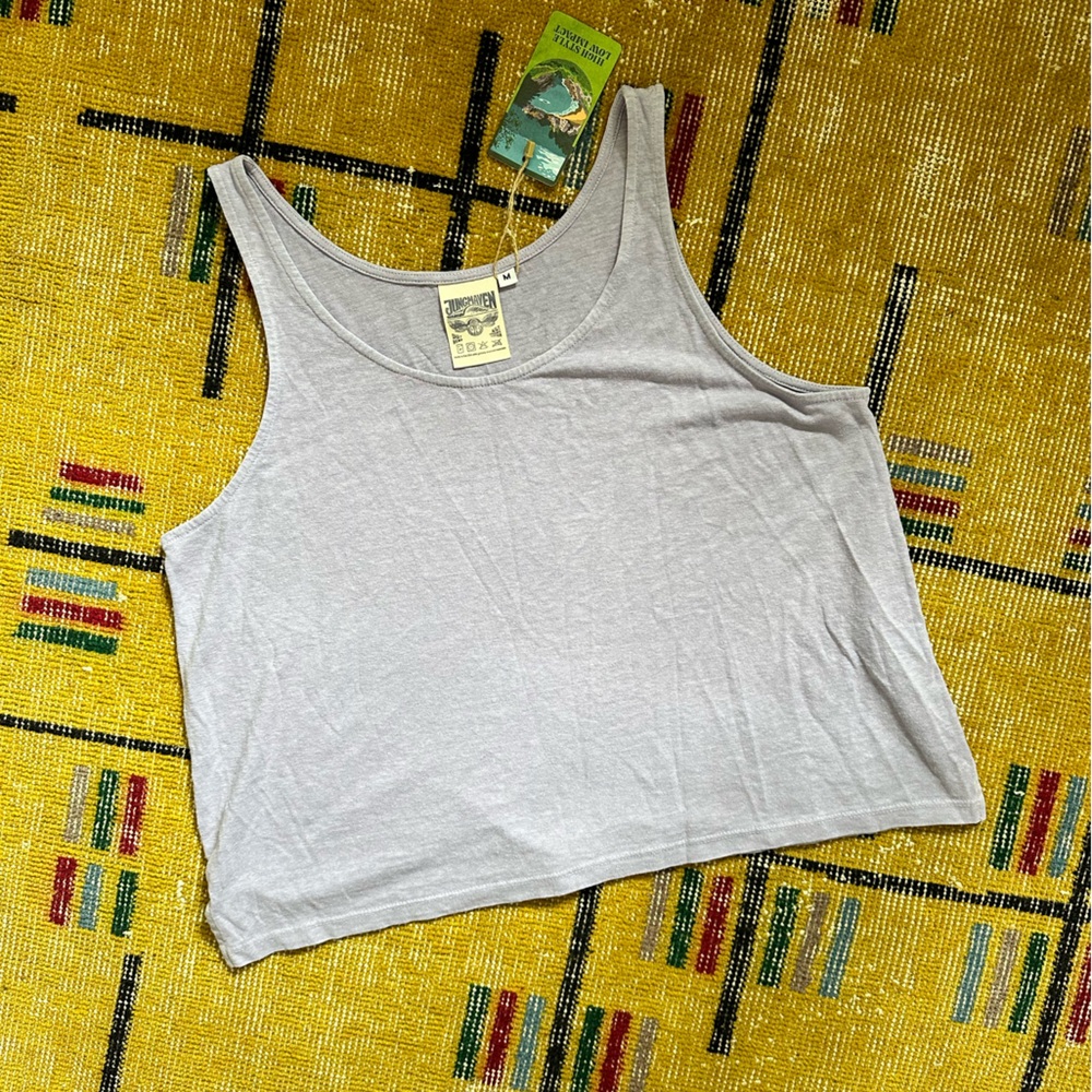 Misty lilac cropped tank top NWT